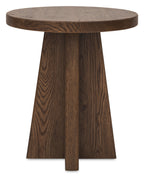Driftwood Round End Table