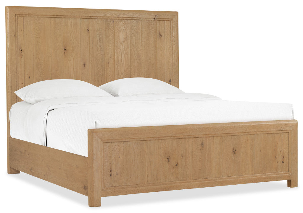 Driftwood King Panel Bed