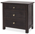 Driftwood Three-Drawer Nightstand