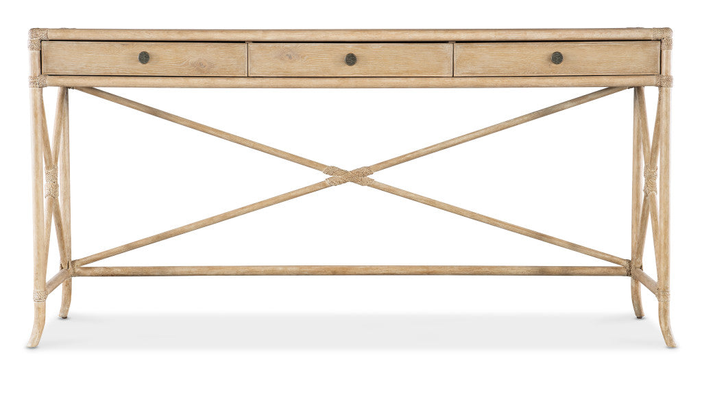Retreat Pole Rattan Console