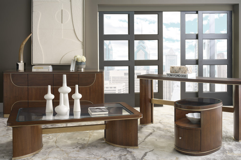 Melange Contours Cocktail Table