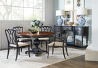 Charleston Round Pedestal Dining Table with 1-20in Leaf