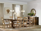 Archivist Trestle Table with 2-18in Leaves