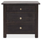 Driftwood Three-Drawer Nightstand