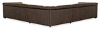 Savion Deux 5 Seat Sectional with Four Power Recliners and Six Power Headrests