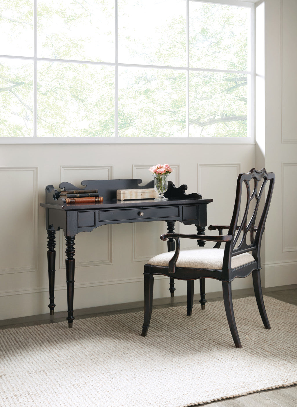 Charleston Upholstered Seat Arm Chair