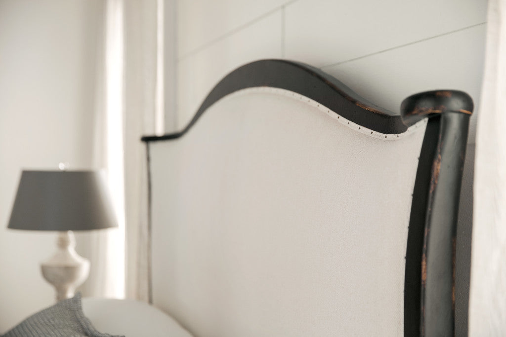 Ciao Bella Queen Upholstered Bed- Black