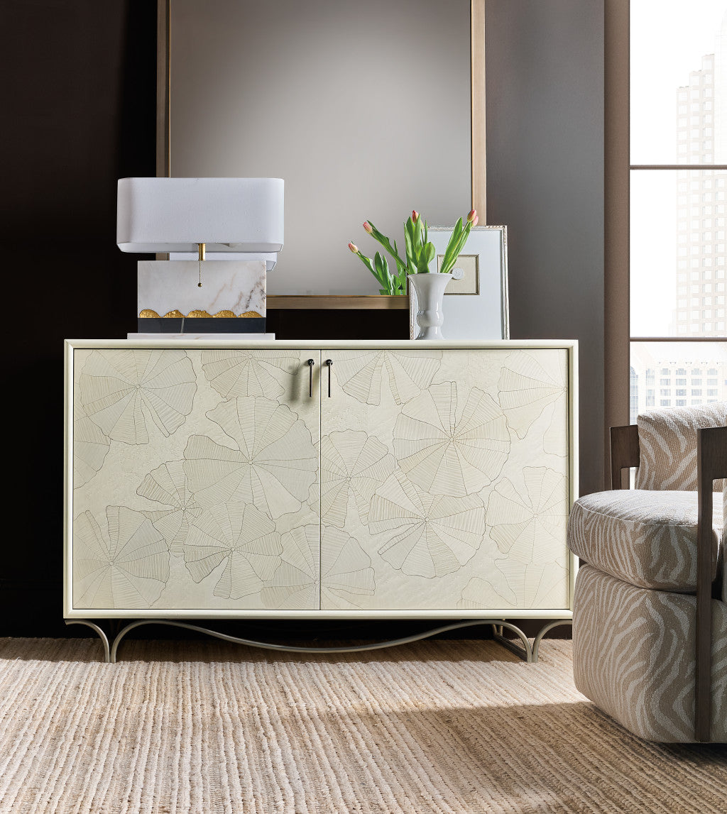 Melange White Lotus Hall Chest