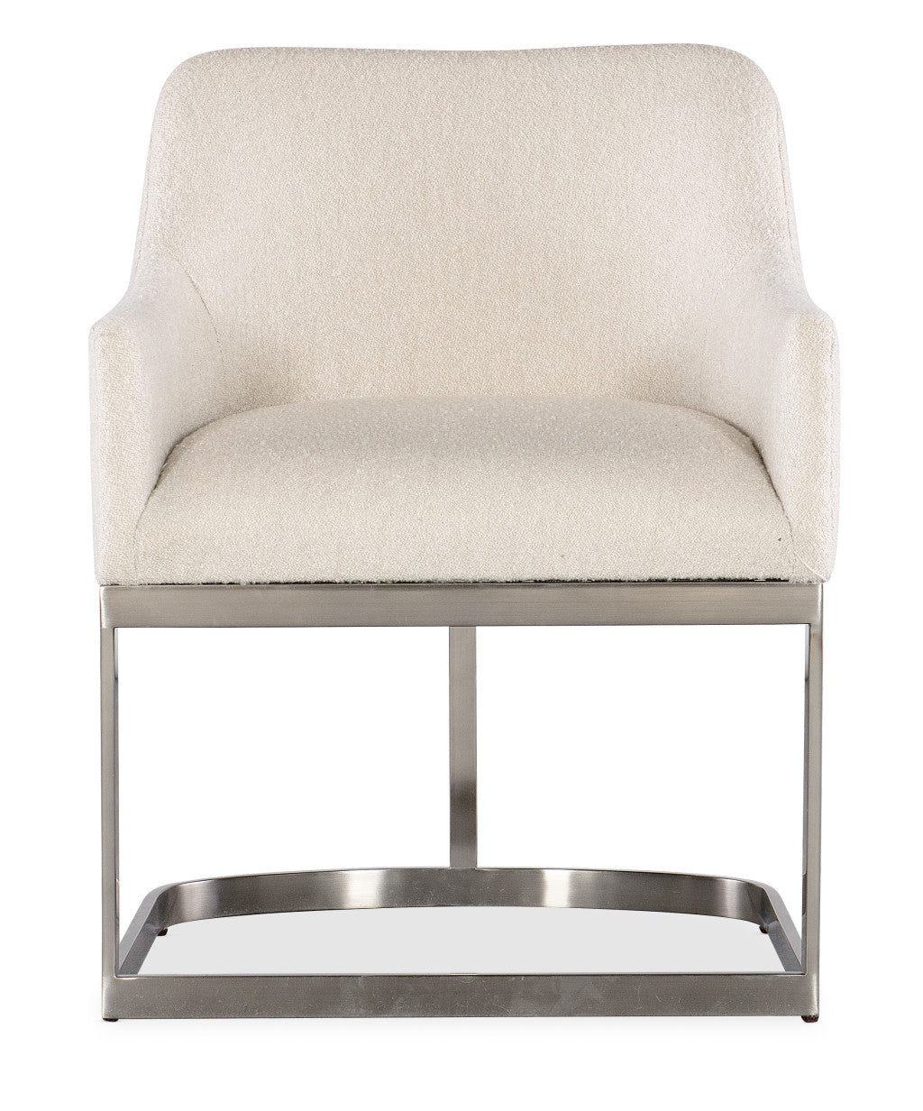 Modern Mood Upholstered Arm Chair with Metal Base