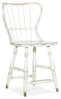 Ciao Bella Spindle Back Counter Stool-White