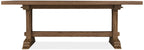 Driftwood Rectangle Dining Table with Two 20-inch Leaves
