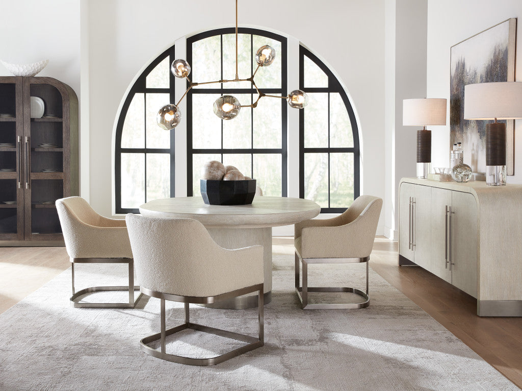 Modern Mood Round Dining Table with 1-18in Leaf