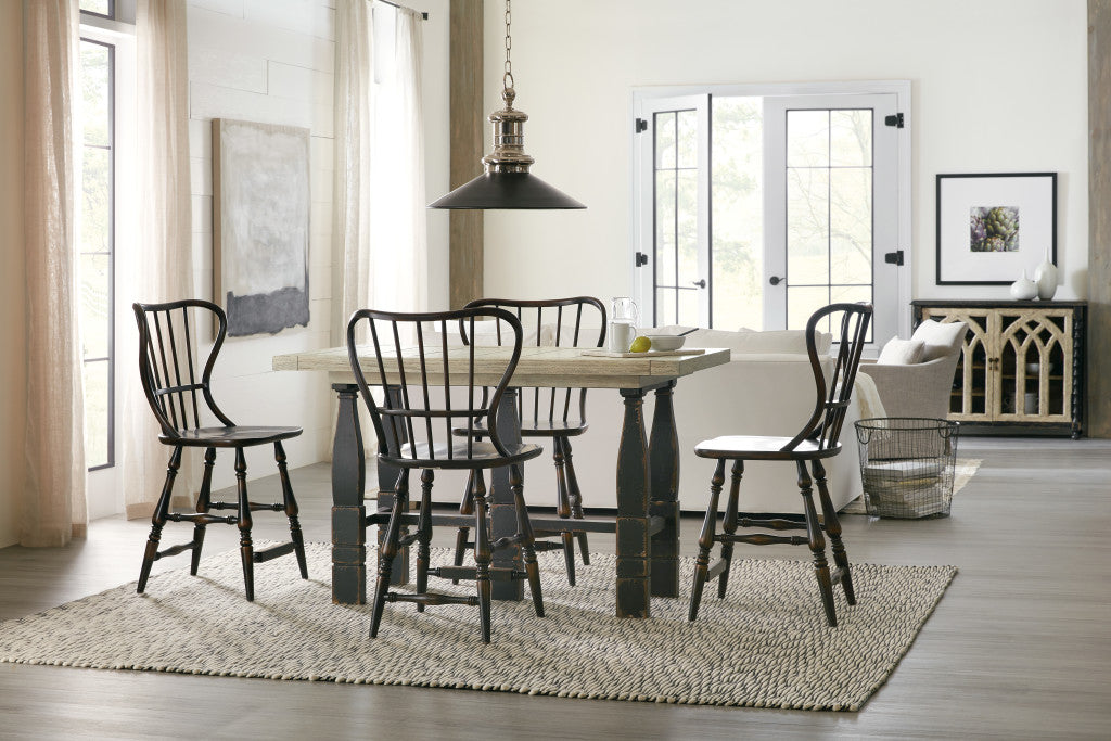 Ciao Bella Spindle Back Counter Stool-Black