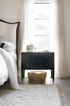 Ciao Bella Two-Drawer Nightstand- Black