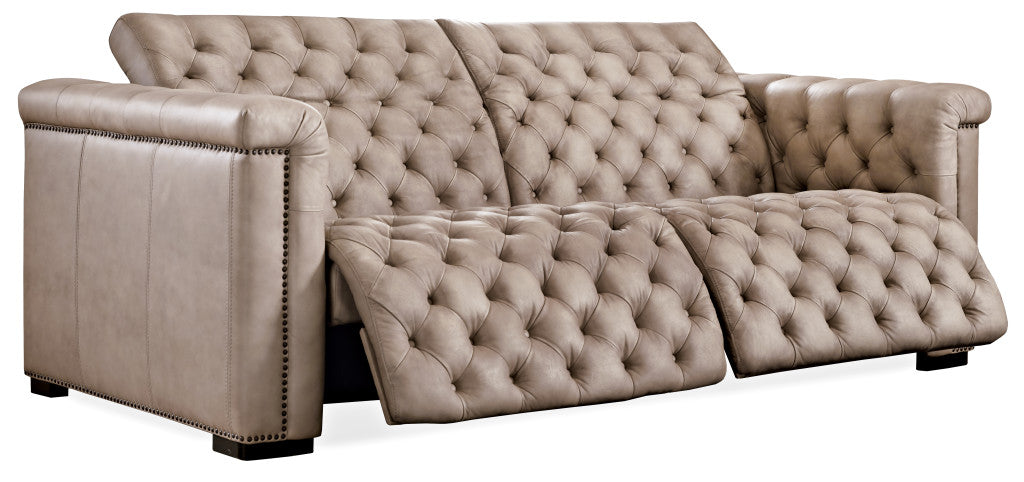 Savion 2 over 2 Sofa with Power Recline & Power Headrest