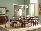 Charleston Rectangle Leg Dining Table w-2-22in Leaves