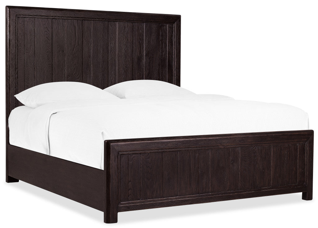 Driftwood King Panel Bed