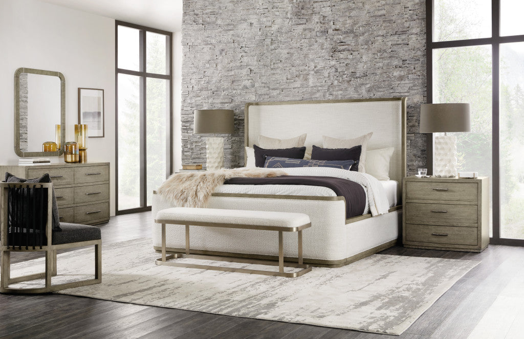 Linville Falls Boones Cal King Upholstered Shelter Bed