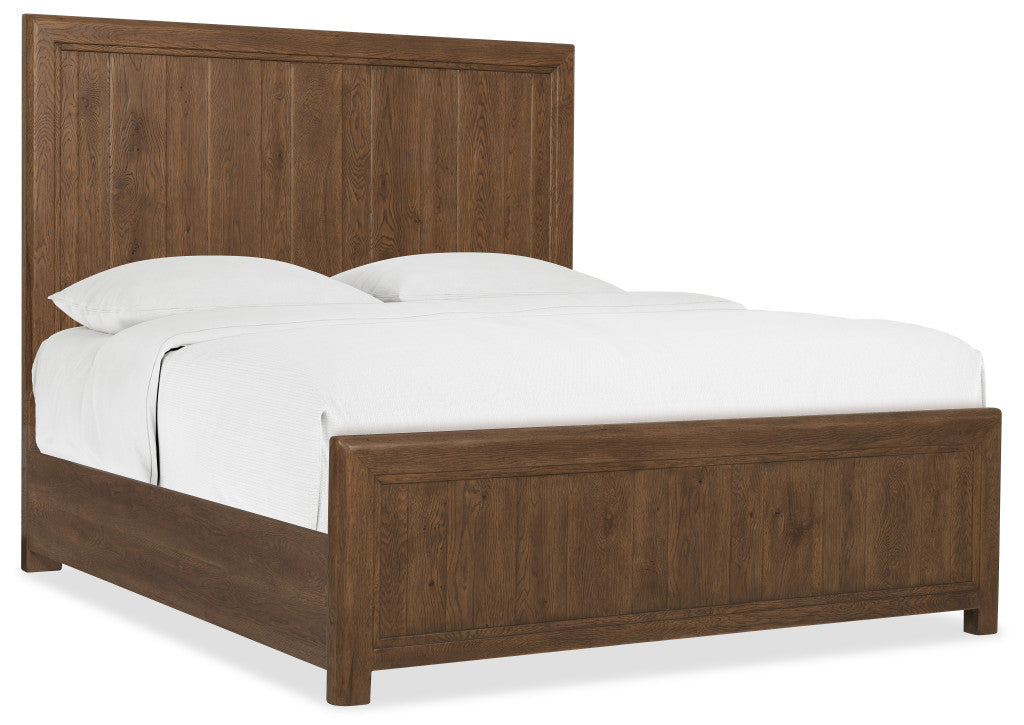 Driftwood King Panel Bed