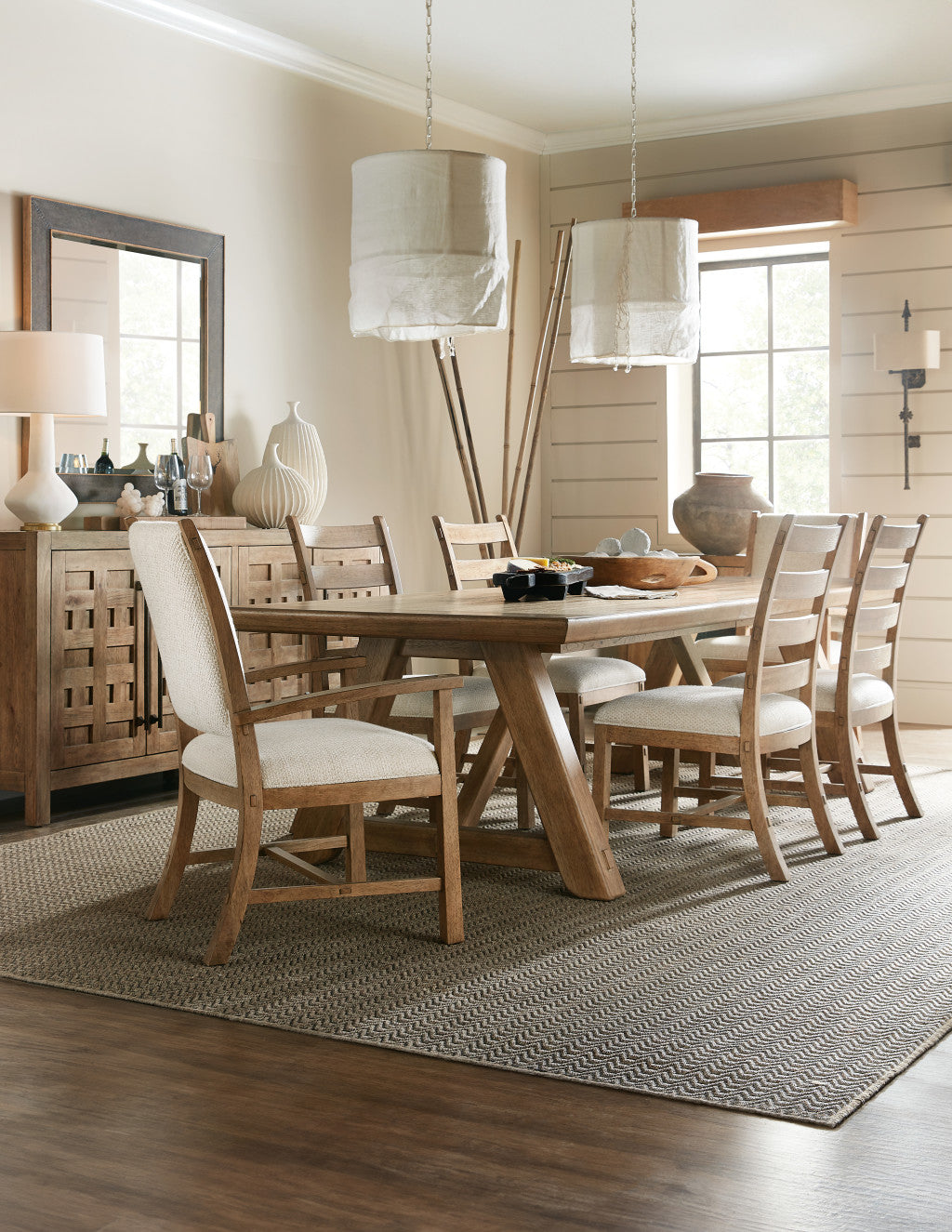 Vineyard Row Post Back Upholstered Arm Chair
